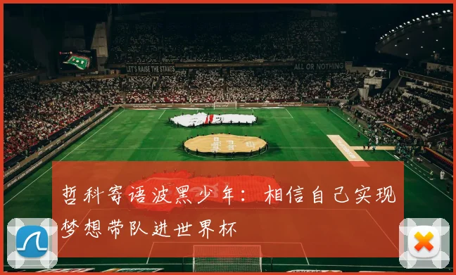 哲科寄语波黑少年：相信自己实现梦想带队进世界杯